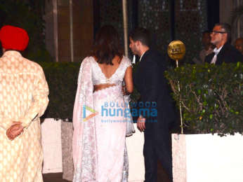 Priyanka Chopra, Nick Jonas and Madhu Chopra snapped for dinner in Taj Colaba