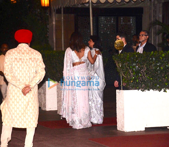 Priyanka Chopra, Nick Jonas and Madhu Chopra snapped for dinner in Taj Colaba