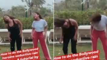 WATCH: Priyanka Chopra gives Parineeti Chopra a tutorial on Bollywood’s SEDUCTIVE rain dance moves