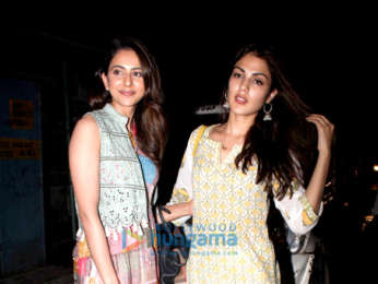 Rakul Preet Singh and Rhea Chakraborty snapped at Kitchen Garden in Bandra