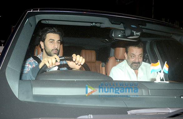 Ranbir Kapoor, Sanjay Dutt and Alia Bhatt spotted at Rishi Kapoor’s home Ranbir Kapoor, Sanjay Dutt and Alia Bhatt spotted at Rishi Kapoor’s home