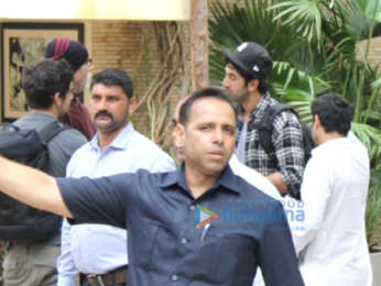 Ranbir Kapoor and Alia Bhatt spotted at Amitabh Bachchan's house in Juhu