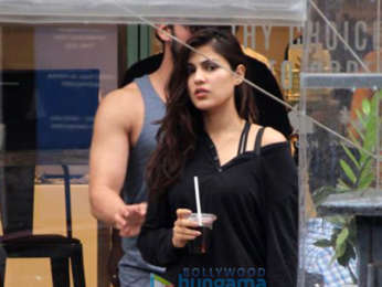 Rhea Chakraborty spotted at the Kitchen Garden