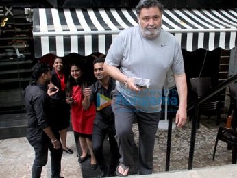 Rishi Kapoor snapped at Tip and Toe salon in Bandra