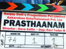 Sanjay Dutt, Ali Fazal, Manisha Koirala begin shoot of Prasthaanam