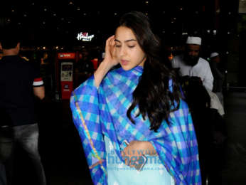 Sara Ali Khan snapped at the airport while returning from Hyderabad schedule of 'Simmba'