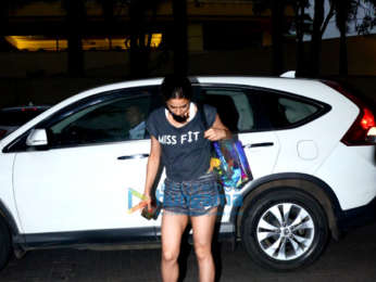 Sara Ali Khan snapped post gym session in Bandra