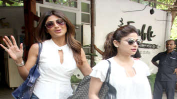 Shilpa Shetty and Shamita Shetty spotted at Fable restaurant in Juhu