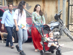 Soha Ali Khan snapped with her daughter Inaaya Naumi Kemmu
