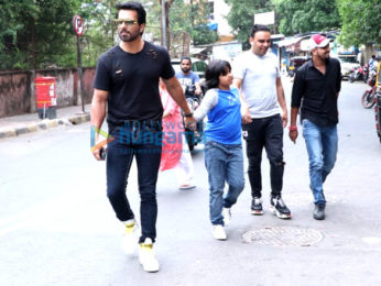 Sonu Sood snapped with his son in Juhu