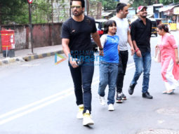 Sonu Sood snapped with his son in Juhu