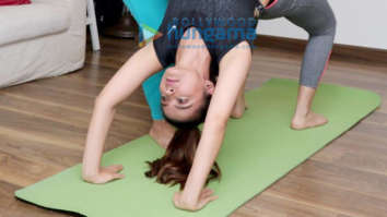 Surveen Chawla snapped promoting International Yoga Day