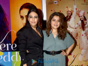 Swara Bhaskar and Shikha Talsania snapped interacting with the audience at Globus theater in Bandra