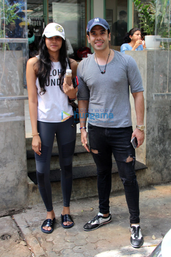 Tusshar Kapoor snapped at The Kitchen Garden Tusshar Kapoor snapped at The Kitchen Garden