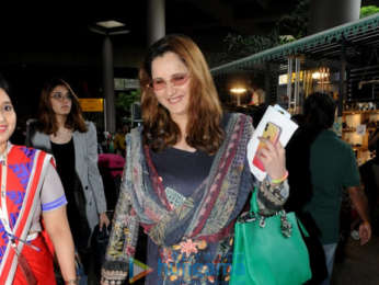 Urvashi Rautela and Sania Mirza snapped at the airport