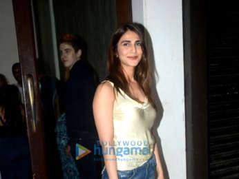 Vaani Kapoor, Nikhil Thampi, Bhumi Pednekar and Anushka Ranjan snapped at Bastian in Bandra