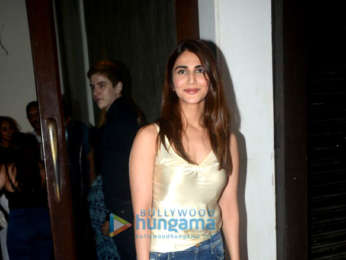Vaani Kapoor, Nikhil Thampi, Bhumi Pednekar and Anushka Ranjan snapped at Bastian in Bandra