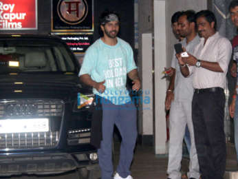 Varun Dhawan spotted outside his gym