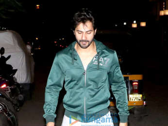 Varun Dhwan spotted outside gym in Khar
