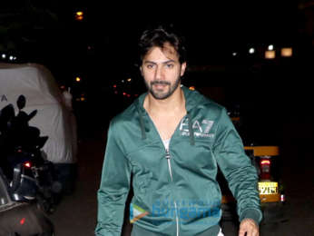 Varun Dhwan spotted outside gym in Khar