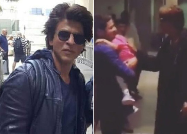 WATCH: This sweet moment between Shah Rukh Khan giving a kiss to a toddler at the airport is adorable WATCH: This sweet moment between Shah Rukh Khan giving a kiss to a toddler at the airport is adorable