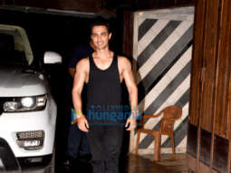Aayush Sharma and Kartik Aaryan snapped outside the gym