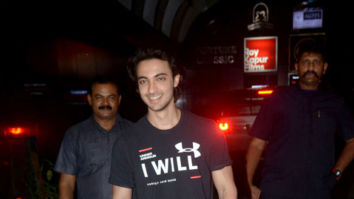 Aayush Sharma and Warina Hussain spotted at the gym in Bandra