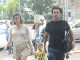 Abhishek Kapoor snapped with his wife and daughter at BKC