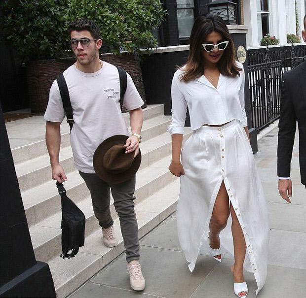 After cozy birthday dinner date, Priyanka Chopra and beau Nick Jonas twin in white in London