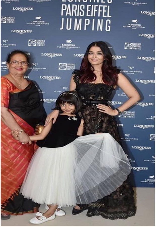 Aishwarya Rai Bachchan with Vrinda Rai abd Aaradhya Bachchan