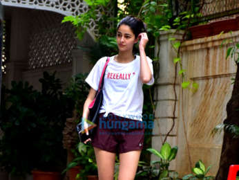 Ananya Pandey snapped at the gym