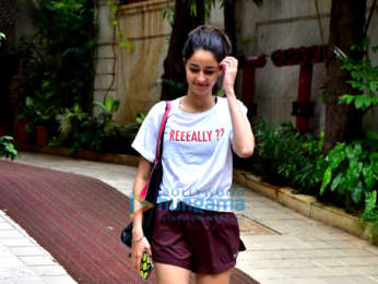 Ananya Pandey snapped at the gym