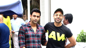 Aparshakti Khurana and Anirudh Tanwar spotted at Taj Mahal Tea House