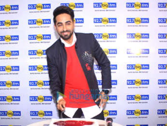 Ayushmann Khurrana snapped visiting the 92.7 Big FM office