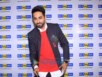 Ayushmann Khurrana snapped visiting the 92.7 Big FM office