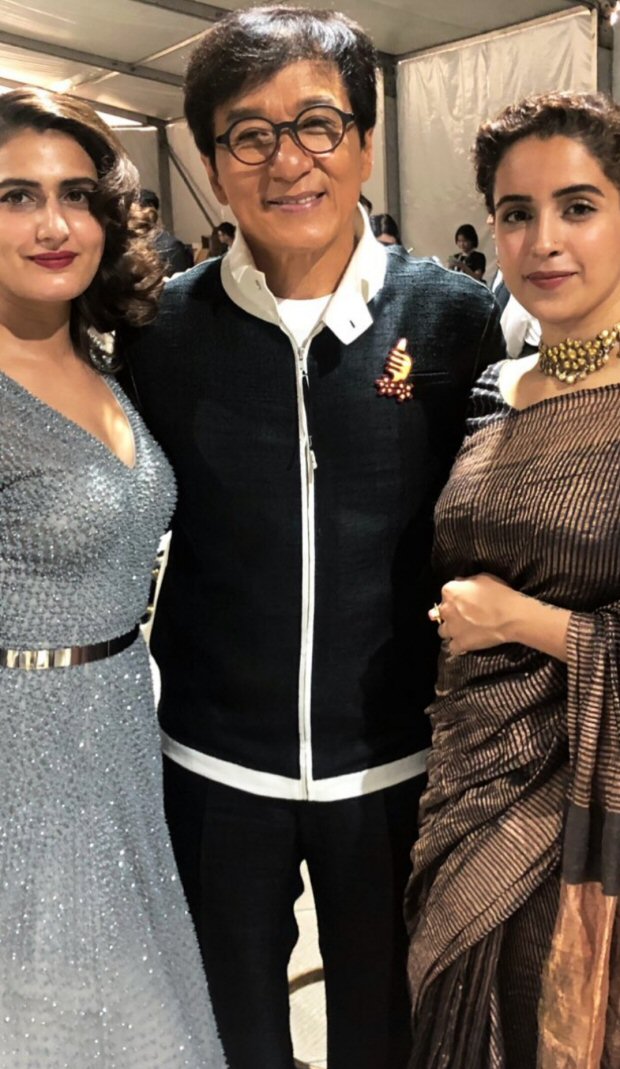 Dangal actresses Fatima Sana Shaikh and Sanya Malhotra can't stop fangirling after meeting Jackie Chan Dangal actresses Fatima Sana Shaikh and Sanya Malhotra can't stop fangirling after meeting Jackie Chan