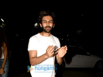 Ekta Kapoor and Kartik Aaryan snapped in Juhu
