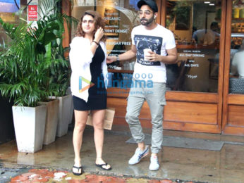 Fatima Sana Shaikh and Aparshakti Khurrana snapped at Sequel in Bandra
