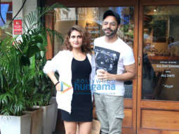 Fatima Sana Shaikh and Aparshakti Khurana snapped at Sequel in Bandra