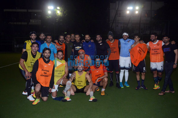 ishaan khatter mahendra singh dhoni and others snapped during a soccer match1 6