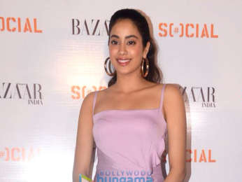 Janhvi Kapoor and Ishaan Khatter snapped at the cover launch of Harper's Bazaar