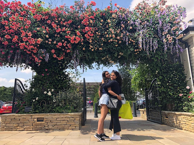 Kajol and Nysa Devgn make a cute mother - daughter pair on their London vacation