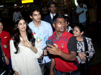 Kamal Haasan, Janhvi Kapoor and Ishaan Khatter snapped at the airport