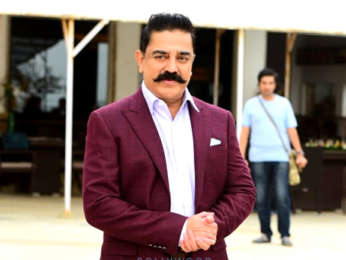 Kamal Haasan and Pooja Kumar snapped doing media interviews for Vishwaroop 2