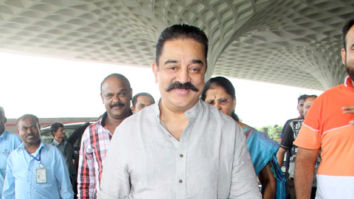 Kamal Haasan, Janhvi Kapoor and Ishaan Khatter snapped at the airport