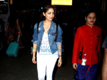 Kangana Ranaut and Laxmi Rai snapped at the airport last night