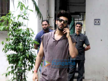 Kartik Aaryan snapped at the Maddock Films office