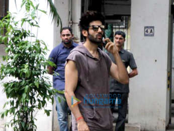 Kartik Aaryan snapped at the Maddock Films office