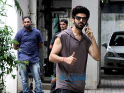 Kartik Aaryan snapped at the Maddock Films office