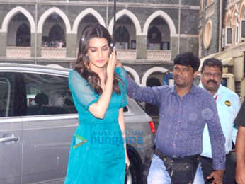 Kriti Sanon snapped arriving at St. Xavier's College for the education New Zealand panel discussion